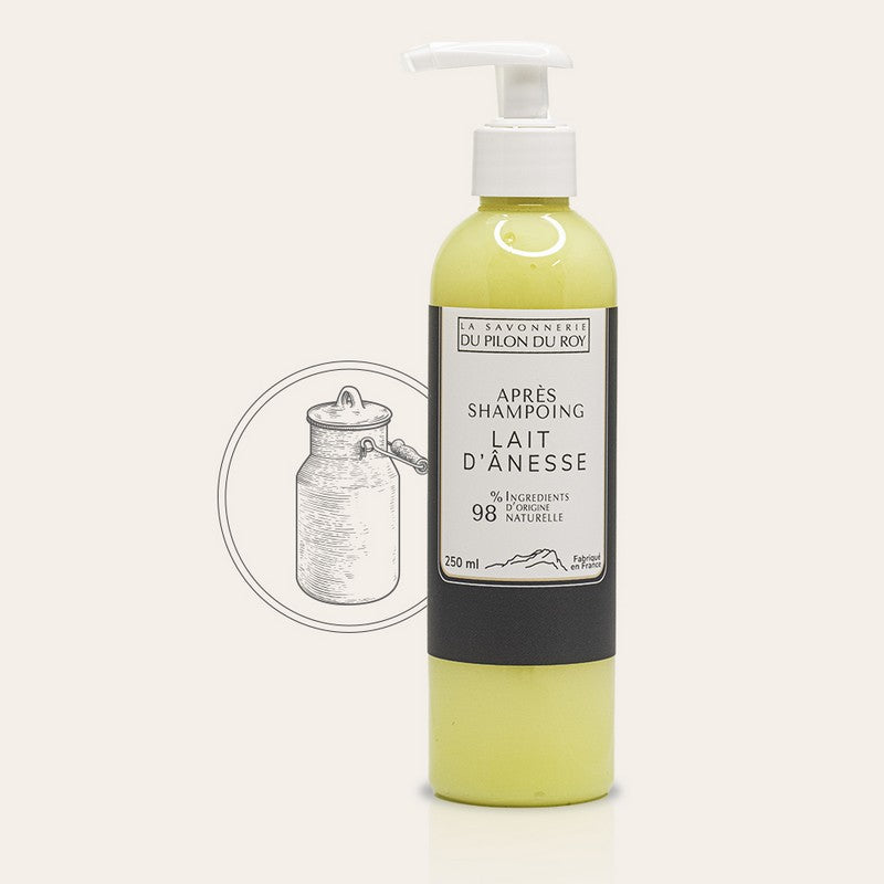 La Savonnerie du Pilon du Roy -- Après shampoing au lait d'Ânesse - 250mL